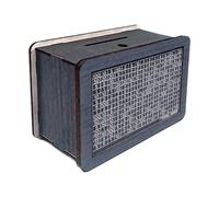 Boîte pour économiser de l'argent en Bois, boîte à objectifs Financiers avec décoration pour Banque d'épargne pour Adultes - localisateur de Fonds pour Adultes avec Compteur et