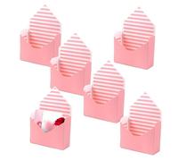 Boîte pour la Saint-Valentin | 6 enveloppes pliantes - cartes, célébrations, souvenirs, cadeaux d'anniversaire et de festival | Nourriture chocolat femmes - Porte-cartes cadeau décoratif à