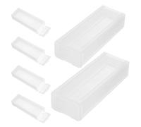 Boîte pour Lames de Microscope 5 Places 6 Pièces, en Plastique | Protection la Contamination, Organisation des Spécimens, Transport Facile, pour Étudiants et Techniciens