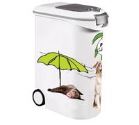 CURVER Conteneur alimentaire PetLife – 20 kg (54 L) – Hermétique, roulettes