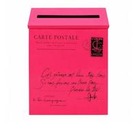 Boîte pour Lettres avec Ouverture, Rouge Rose, Texte S | Couvercle Incliné Protection, Boîte pour Lettres Murale, pour Porche