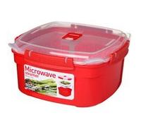 Boîte pour micro-ondes MEDIUM STEAMER, 2,4 l, rouge