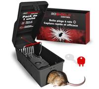 Boîte pour piège à Rats Roshield avec Fenêtre d'Inspection | Boîte de Sécurité pour Rats | Installation Facile | Maison, Hangars, Garages | Qualité Professionnelle | 1 Pack