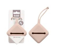 Boîte pour sucettes de BIBS, avec sangle, pour ranger et transporter les sucettes, peut contenir jusqu’à trois sucettes, sans bisphénol A, fabriqué au Danemark.. Blush