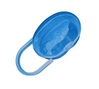 Boîte pour tétine - 12 x 6 x 4,5 cm, boîte en polypropylène transparent, étui anti-poussière scellé, fixation à crochet unique, étui de voyage, porte-tétine transparent pour sac de passeport