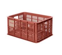 Panier à vélo - BASIL - Crate - 29x39x21 cm - Rouge - Plastique recyclé - Capacité 17,5 litres