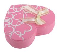 Boîte Présent Cœur en Papier Rose, pour Bonbons 10 Compartiments | Coffret Élégant et Romantique, Maintien des Chocolats, pour Mariage, Table, Fête et Présents