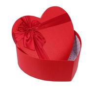 Boîte Présent Cœur Rouge en Papier pour Saint-valentin | Format Vide, Usage Multipurpose, pour Couples et Époux, Convient aux Anniversaires la Fête des Amoureux Couleur Aléatoire