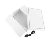 Boîte Présent Pliable Blanche avec Ruban, Carton Blanc, Couvercle | Usage Fête et Mariage, Design Élégant, Réutilisable, Solution de Rangement Pratique, Style Romantique