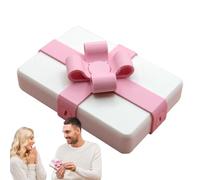 Boîte présente drôle - Pink White San Present Box Ompero Case de présent | Cas de fantaisie Compact Valentines Treat Boxes pour l'anniversaire de Saint