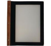 Boite protège menus cadre en bois 20 porte menus Securit noir Format A4 G