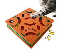 Boîte Puzzle à Griffes pour Chat,Planche à Griffes Silencieuse,Boîte de Jeu avec Clochette Balle et Feutre - pour Chiots et Chiens, Protection des Meubles,