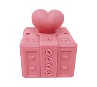 Boîte puzzle en forme de cœur, boîte à monnaie pour la Saint-Valentin, boîte cadeau avec bouchon à vis mécanique, boîtes de rangement décoratives avec design de rangement caché, accessoires de fête