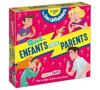 Boîte Quiz - Incollables Famille - Enfants vs Parents: Quiz et défis