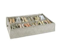 Boîte Range Chaussure Billy - 12 Paires - L. 74 X L. 60 Cm Gris