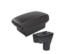 Boîte Rangement Accessoires Intérieurs Voiture Pour Nissan Pour March Pour Micra K13 MK4 IV Pour Sunny 2011 2012 10-23 Boîte D'accoudoir De Voiture(A1 Black red NO USB)