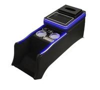 Boîte Rangement Accoudoir Avant Avec Chargeur Sans Fil Lumière Latérale Ambiante Rangement Pour Appartement Pour Odyssée Pour Elysion 2015 - 2024 Boite pour Accoudoir(Black Side Light)