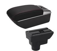 Boîte rangement accoudoir central Pour Opel Pour Corsa/D Boîte D'accoudoir De Voiture Pièces Intérieures Détails Boîte De Rangement Pièces De Rénovation Accessoires(A1 Black red 7USB)