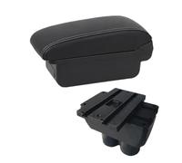 Boîte rangement accoudoir central Pour VW Pour Touran Pour Caddy Boîte D'accoudoir De Voiture Boîte De Rangement De Console Centrale Centrale Avec Interface USB(A3 white line No USB)