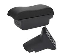 Boîte Rangement Accoudoir De Voiture Pour Fiat 500 Pour CRONOS Kit De Rehaussement For Compartiment De Rangement Central Intérieur Boite pour Accoudoir(B1 Black red 3USB)