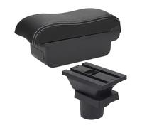Boîte Rangement Accoudoir Pour Skoda Accoudoir Accessoires Boîte Rangement Pour Voiture Pièces Rénovation Automobile(C3 Black White Nousb)