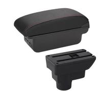 Boîte Rangement Boîte D'accoudoir Dossier De Siège Arrière Pièces Intérieures Boîte Rangement Pièces Rechange Accessoires Pour Opel Pour Corsa D MNGNCBXWK(B1 Black red 3USB)