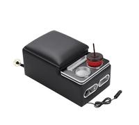 Boîte Rangement Boîte De Console D'accoudoir Arrière Pour Voiture Accessoires Automobiles Porte-gobelets Universels Rangement Pour Appartement Pour Toyota Pour Aygo PYPFQUMQGR(With USB)