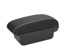 Boîte Rangement Boîte De Rangement D'accoudoir Pour Peugeot 307 CC Cabriolet - Accessoires De Rénovation Intérieure Dédiés PYPFQUMQGR(C3 Black white NOUSB)