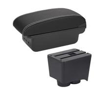 Boîte Rangement Boîte De Rangement For Accoudoir Central Accessoire Intérieur Et Port USB Pour VW Pour Polo 9N 3 2002 2003 2004 2005 2006 2007-2009 MNGNCBXWK(B3 Black white 3USB)