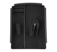 Boîte Rangement Boîte De Rangement Pour Console Centrale Avant Voiture 1 Pièce Avec Cordon D'alimentation Chargeur Sans Fil Pour Tesla Pour Modèle XS 2016~2020 Boite pour Accoudoir