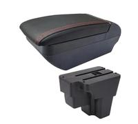Boîte Rangement Boîte Pour Accoudoir Voiture Pour KIA Pour STONIC Pour Rio Pour Lx Pour Cerato Amérique Du Sud Boîte Rangement Accessoires Modernisation MNGNCBXWK(F Black Red No USB)