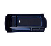 Boîte rangement console centrale Boîte De Rangement D'accoudoir Pour Peugeot 3008 5008 2017 2018 2019 2020(BLEU)