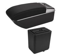 Boîte rangement console centrale Pour Peugeot Pour Partner Pour Tepee 2010-2020 Boîte D'accoudoir De Voiture(D2 Noir noir Sans USB)