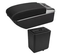 Boîte rangement console centrale Pour Peugeot Pour Partner Pour Tepee 2010-2020 Boîte D'accoudoir De Voiture(B3 Noir blanc 7USB)