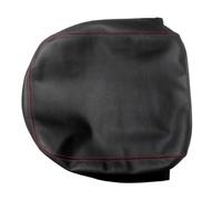 Boîte Rangement Couvercle Console Centrale Voiture Boîte D'accoudoir En Cuir Microfibre Garniture De Protection Pour Dodge Pour Ram 2002 2003-2008 PYPFQUMQGR(Black-red line)