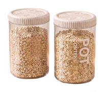 Boîte Rangement Cuisine 2pcs Hermétique Plastique(1000ml 2pcs) | Joint silicone Ã©pais, fermeture hermÃ©tique, protÃ¨ge contre humiditÃ©, insectes, pour idÃ©al grains secs