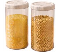 Boîte Rangement Cuisine 2pcs Hermétique Plastique(1500ml 2pcs) | Joint silicone Ã©pais, fermeture hermÃ©tique, protÃ¨ge contre humiditÃ©, insectes, pour idÃ©al grains secs