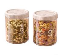 Boîte Rangement Cuisine 2pcs Hermétique Plastique(800ml 2pcs) | Joint silicone Ã©pais, fermeture hermÃ©tique, protÃ¨ge contre humiditÃ©, insectes, pour idÃ©al grains secs