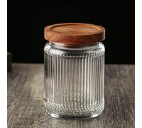 Boite Rangement Cuisine Bocaux de Stockage Pot de Conservation Bocaux en Verre Hermétique Bocal Epices 700ML