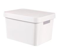 Curver Infinity Bin avec couvercle blanc 17l