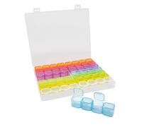 Boite rangement diamond painting 56 cases couleurs 21 cm