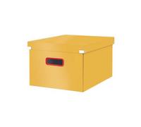 Boite rangement en carton solide Cosy M - Jaune