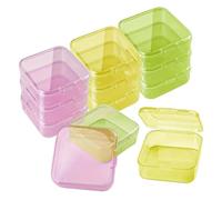 Boite Rangement Ensemble De Boîtes De Rangement Transparentes De 33 Pièces | Avec couvercles à charnière, conteneurs portables for petites pièces, organisateur d'accessoires de bijoux