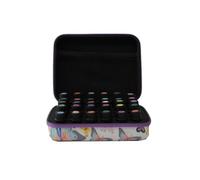 Boite Rangement Huiles Essentielles Boîte de Rangement for huiles essentielles, 30 emplacements, 5 ML, 10, 15, Organiseur à Suspendre for parfums pour Voyager(Purple,15ML)