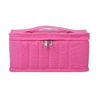 Boite Rangement Huiles Essentielles Coffret de Voyage for huiles essentielles, 38 flacons 5 ML, 10, 15, boîte à Parfum, étui Transport Portable, Sac Rangement for Vernis Ongles pour Voyager(Pink)