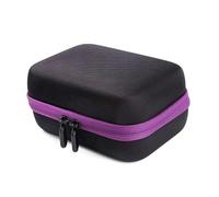 Boite Rangement Huiles Essentielles Étui à 12 Compartiments for huiles essentielles, for flacons Bille de 5 ML, 10 et 15, Organiseur, Sac Rangement Suspendu for parfums pour Voyager(Purple)