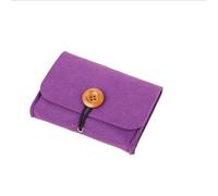 Boite Rangement Huiles Essentielles Étui à 6 Compartiments for huiles essentielles, flacons Bille de 10 ML, Sac Rangement, Transport, Organisateur Voyage pour Voyager(Purple)