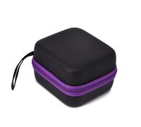 Boite Rangement Huiles Essentielles Étui à 7 Compartiments for huiles essentielles, for flacons Bille de 5 ML, Organiseur, Sac Rangement Suspendu for parfums pour Voyager(Purple)