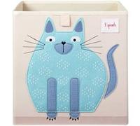 Boite Rangement Jouets Chat 3 Sprouts Bleu G