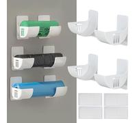 Boîte Rangement Papier Alu 4 Pièces - Étagère Murale Adhésive Pour Porte de Placard de Cuisine et Garde-Manger - Fixation Murale Pour Papier Sulfurisé Blanc